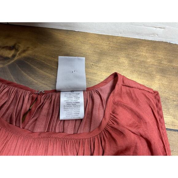 Anthropologie Dolan Costa Dress Left Coast Collection Burnt Orange Stripe XS - Picture 11 of 11